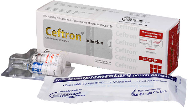 Ceftron Injection 500 Mg/Vial.